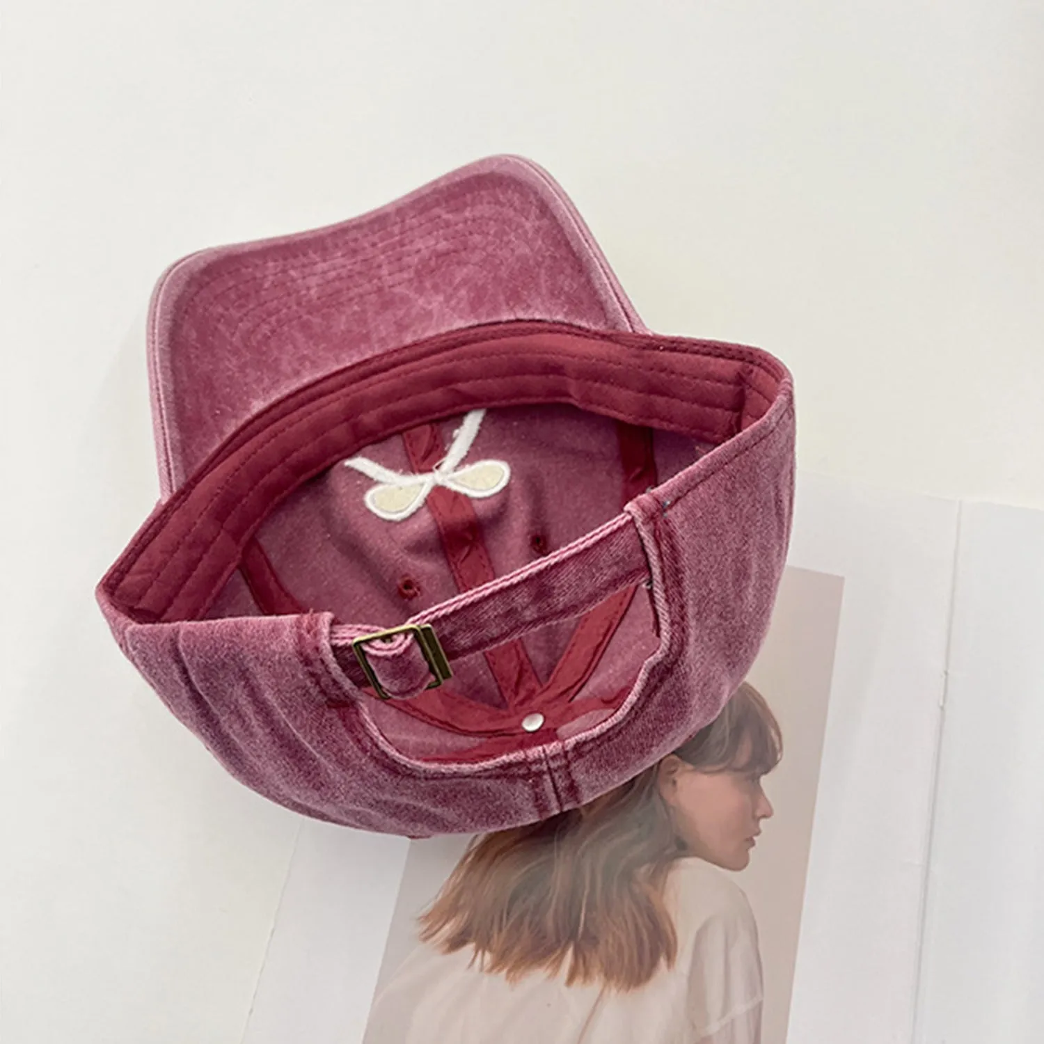 Bow Embroidered Adjustable Cap sold by Charming Charlie product image thumbnail 5