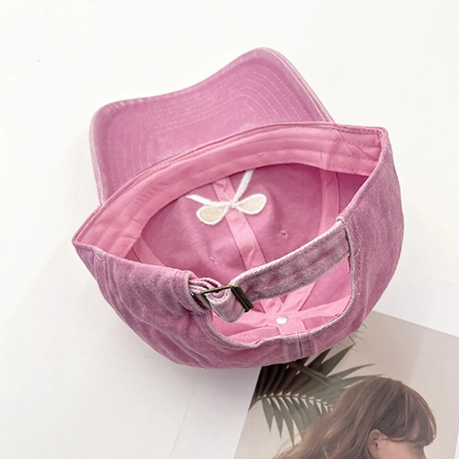 Bow Embroidered Adjustable Cap sold by Charming Charlie product image thumbnail 2