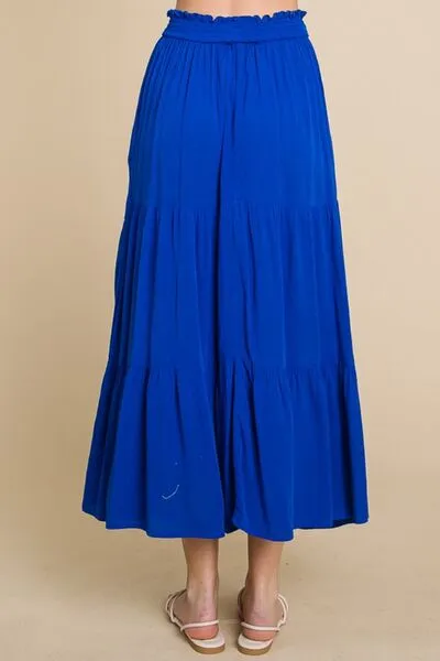 Culture Code Full Size Frill Ruched Midi Skirt sold by Charming Charlie product image thumbnail 3