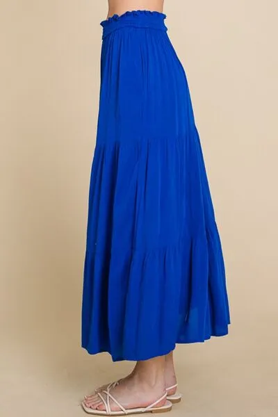 Culture Code Full Size Frill Ruched Midi Skirt sold by Charming Charlie product image thumbnail 2