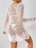 Cutout Tied V-Neck Long Sleeve Cover Up sold by Charming Charlie