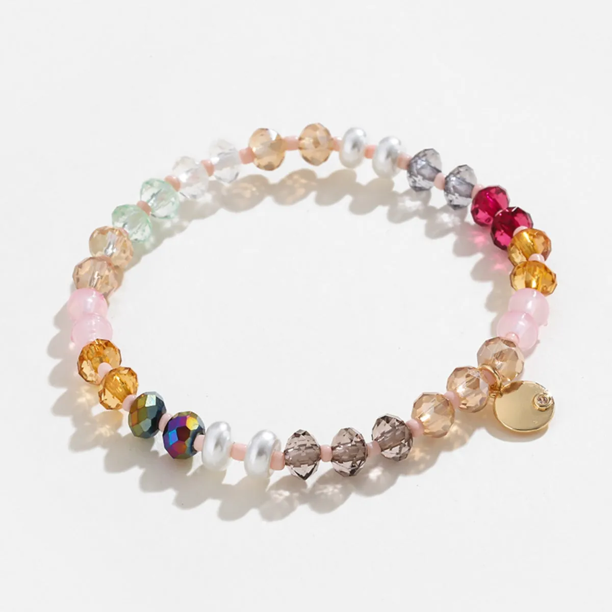 Copper Glass Bead Charm Bracelet sold by Charming Charlie product image thumbnail 3