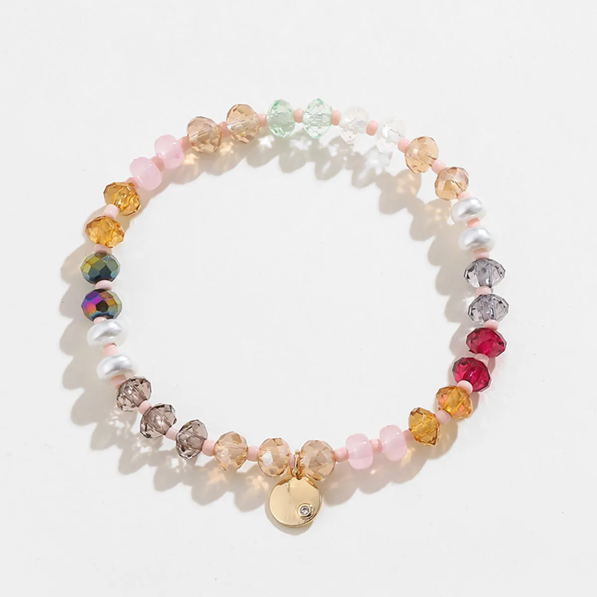 Copper Glass Bead Charm Bracelet sold by Charming Charlie product image thumbnail 4