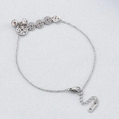 Stainless Steel Coin Shape Anklet Bracelet sold by Charming Charlie product image thumbnail 5