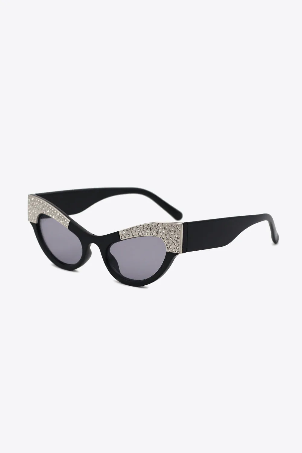 UV400 Rhinestone Trim Cat-Eye Sunglasses sold by Charming Charlie product image thumbnail 5