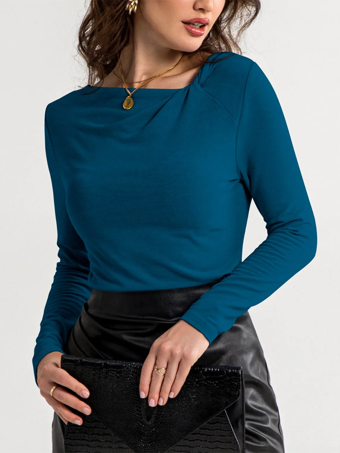 Twisted Long Sleeve T-Shirt sold by Charming Charlie