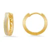 Sterling Silver Opal Hoop Earrings sold by Charming Charlie