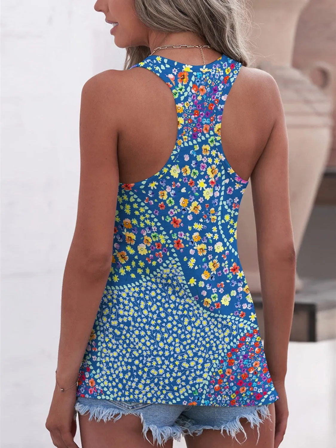 Printed Scoop Neck Wide Strap Tank sold by Charming Charlie product image thumbnail 5