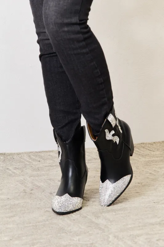 East Lion Corp Rhinestone Pointed  Boots sold by Charming Charlie