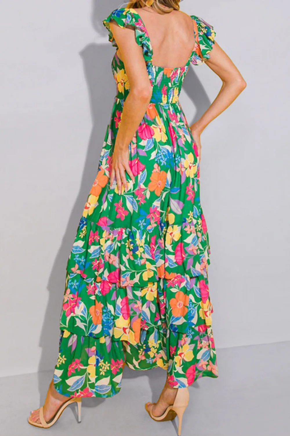 Tiered Ruffled Printed Sleeveless Dress sold by Charming Charlie product image thumbnail 2