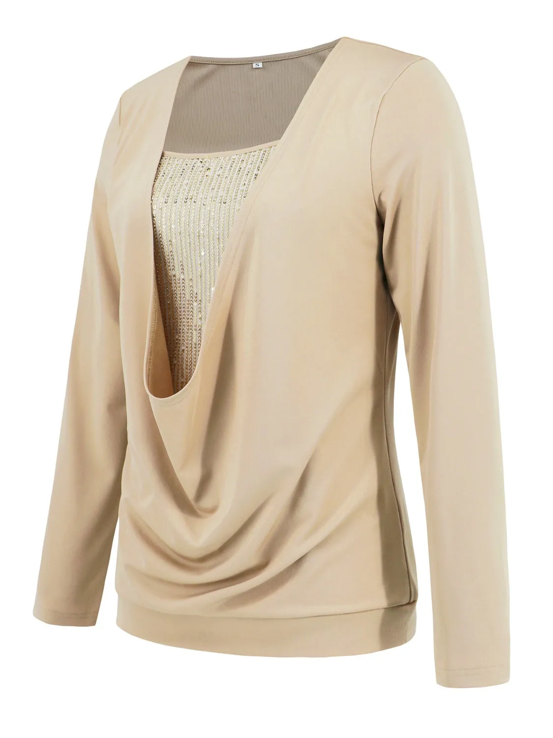 Sequin Long Sleeve Top sold by Charming Charlie product image thumbnail 4