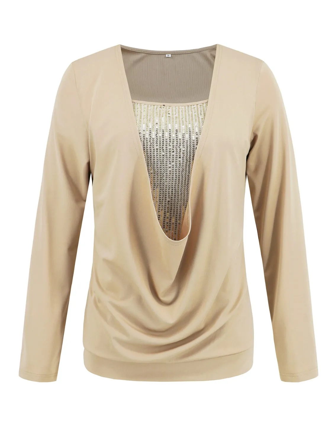 Sequin Long Sleeve Top sold by Charming Charlie product image thumbnail 3