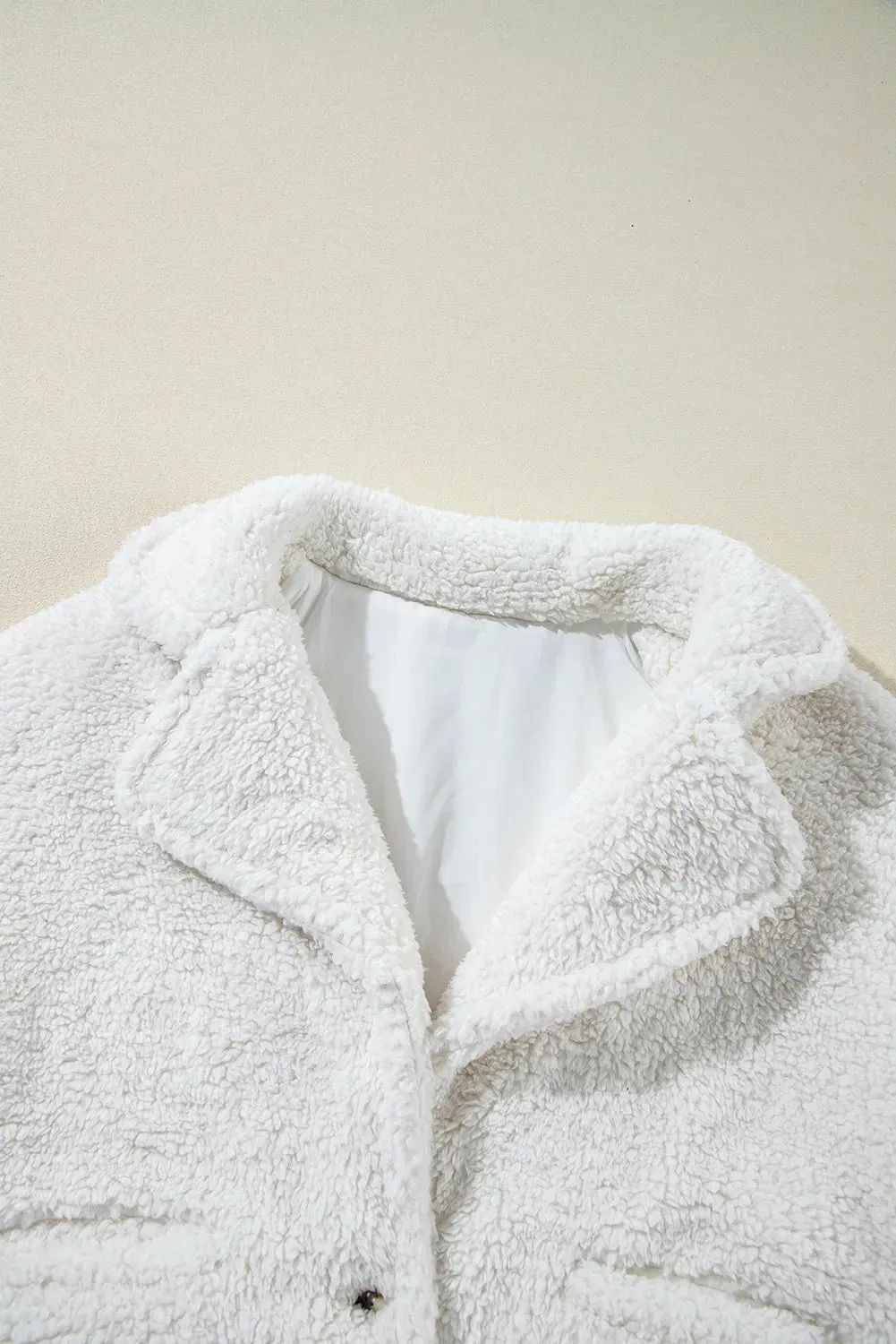 Fuzzy One Button Long Sleeve Jacket sold by Charming Charlie product image thumbnail 4