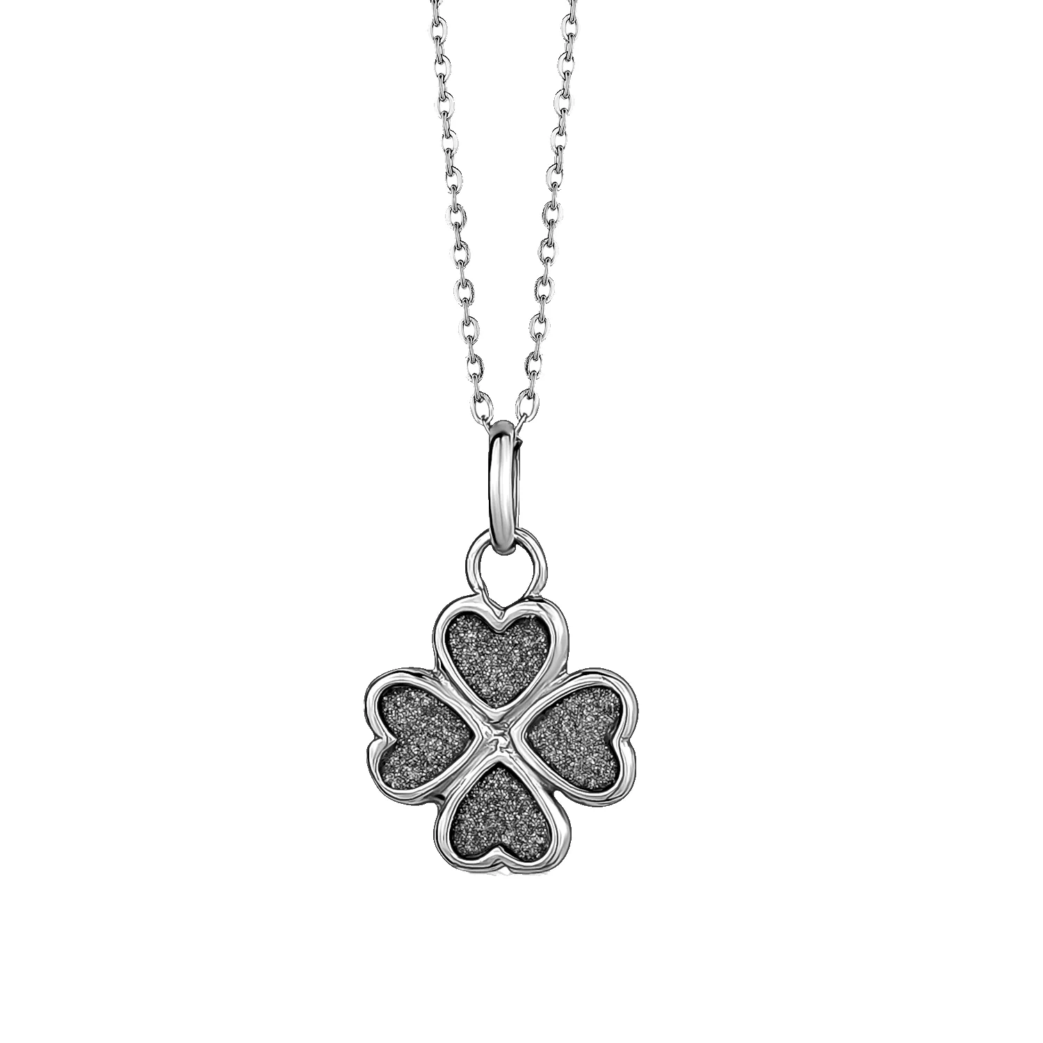 GL Creations- Sterling Silver Four Leaf Clover STARDUST Pendant Necklace sold by Charming Charlie