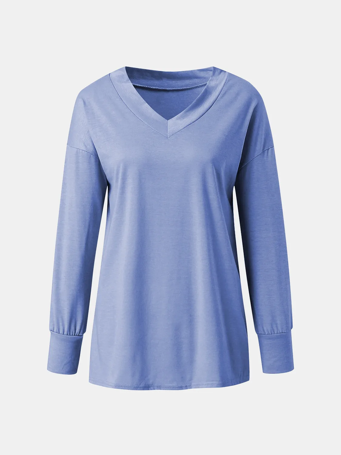 Full Size V-Neck Long Sleeve T-Shirt sold by Charming Charlie product image thumbnail 5