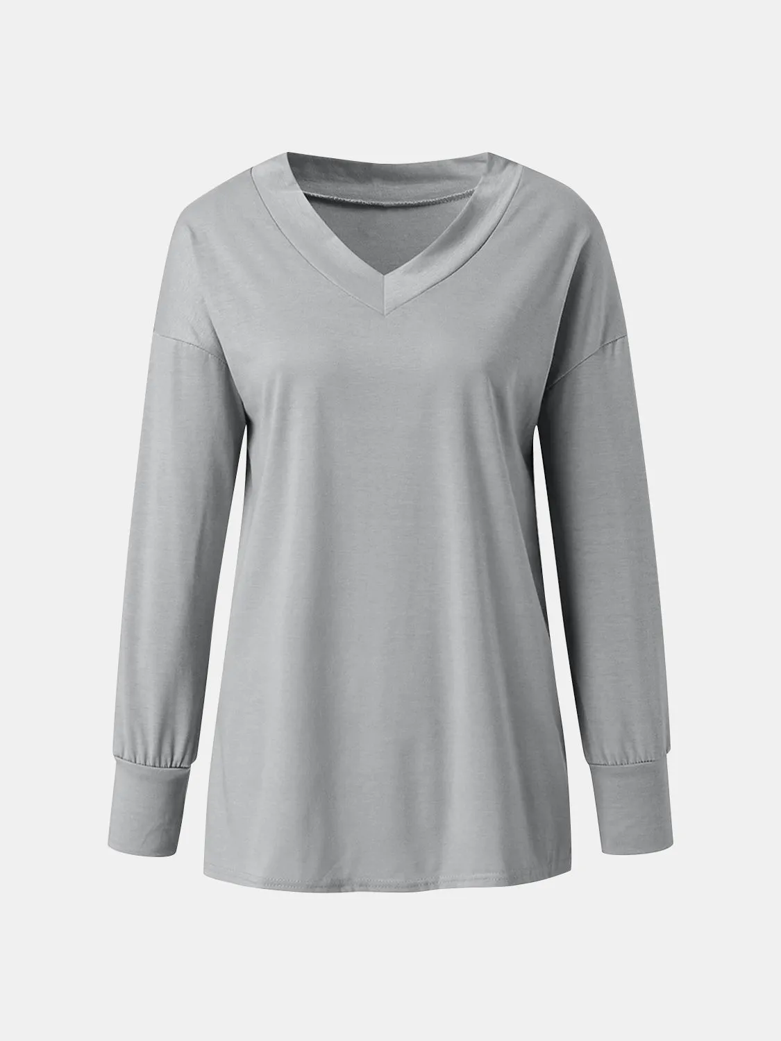 Full Size V-Neck Long Sleeve T-Shirt sold by Charming Charlie product image thumbnail 2
