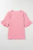 Plus Size V-Neck Half Sleeve Blouse sold by Charming Charlie