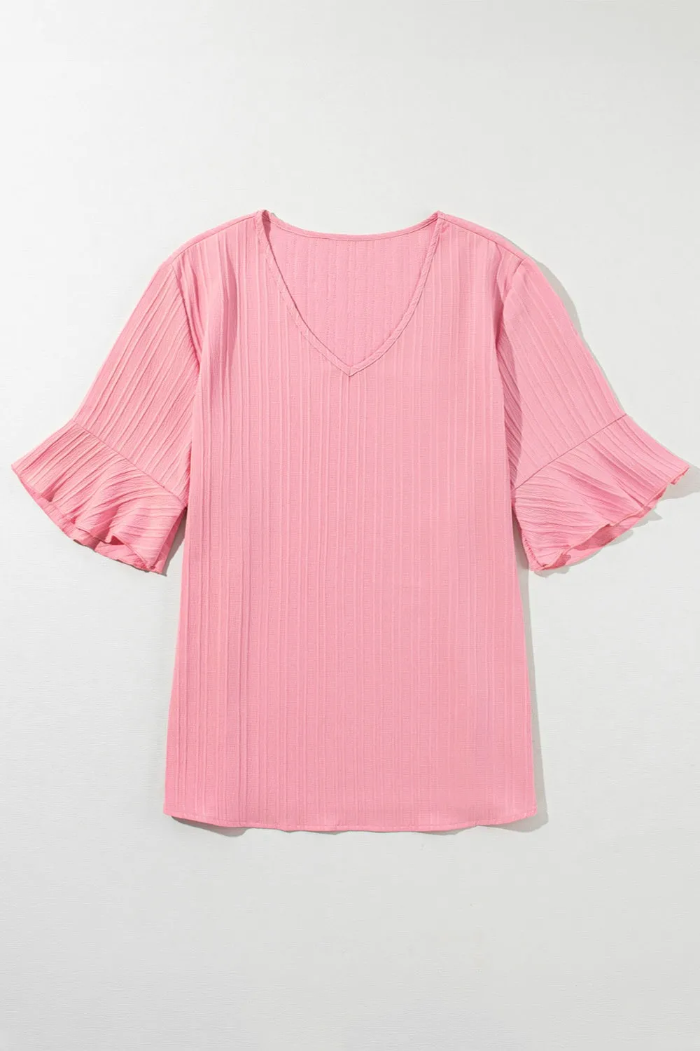 Plus Size V-Neck Half Sleeve Blouse sold by Charming Charlie product image thumbnail 5