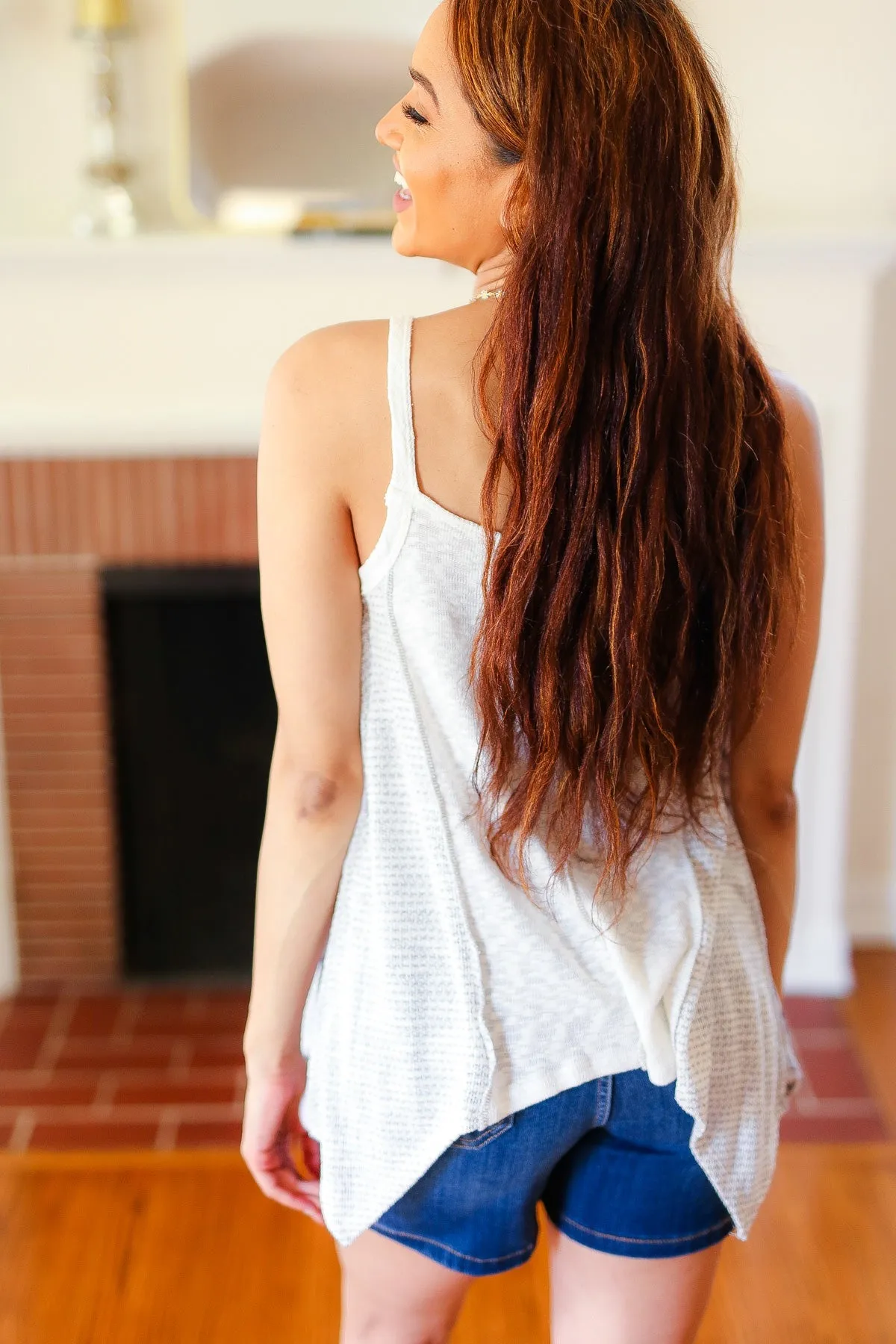 Boho Patchwork Print Halter Tank sold by Charming Charlie product image thumbnail 3