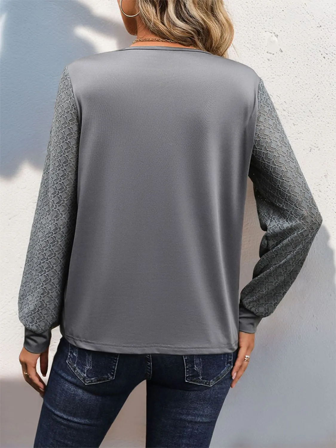 V-Neck Long Sleeve Top sold by Charming Charlie product image thumbnail 2