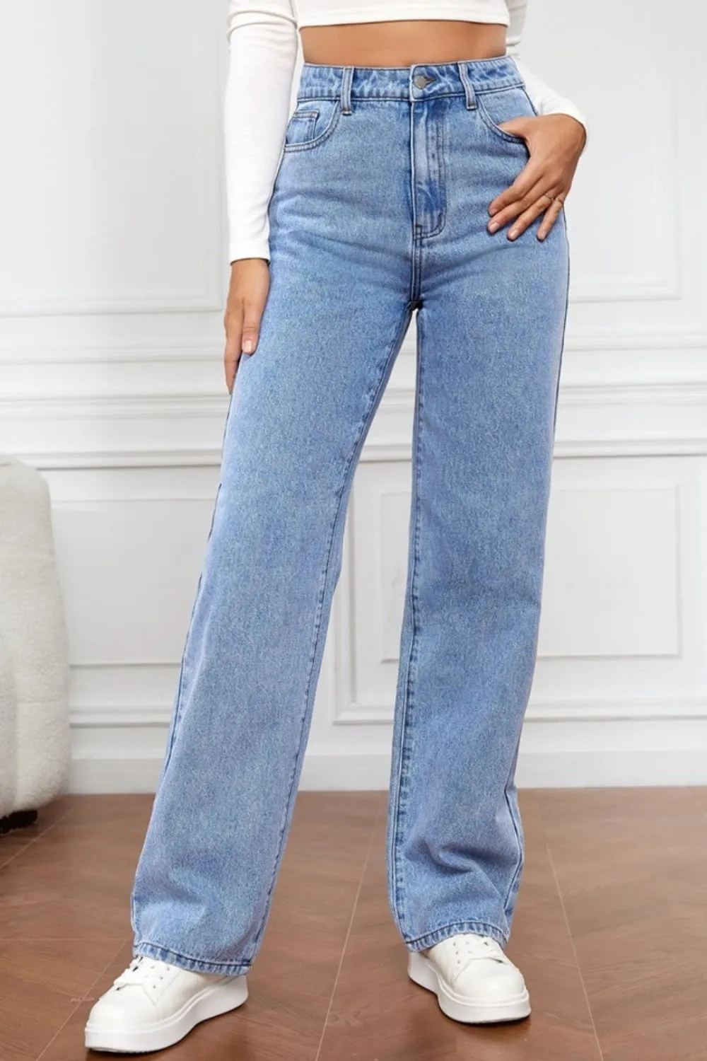 High Waist Straight Jeans sold by Charming Charlie product image thumbnail 5