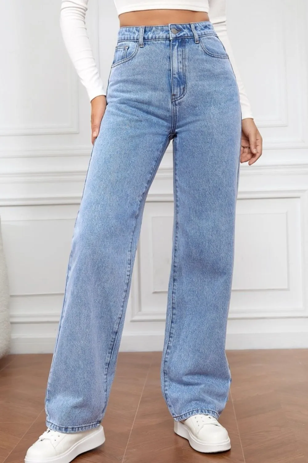 High Waist Straight Jeans sold by Charming Charlie product image thumbnail 4
