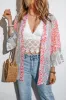 Swiss Dot Printed Open Front Cover Up sold by Charming Charlie