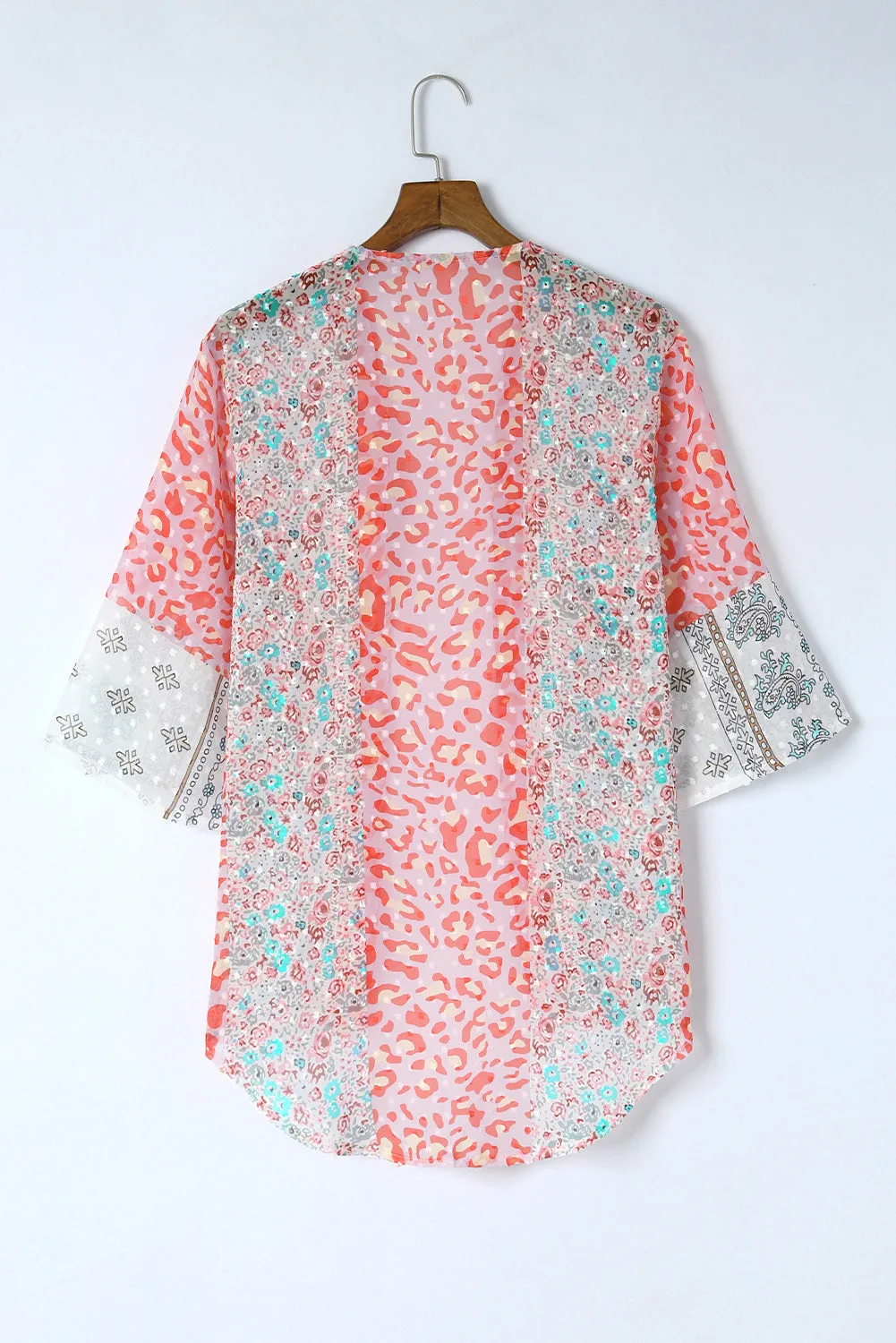 Swiss Dot Printed Open Front Cover Up sold by Charming Charlie product image thumbnail 5