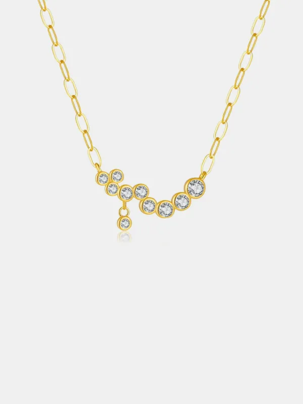 925 Sterling Silver Inlaid Zircon Necklace sold by Charming Charlie