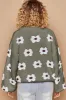 POL Daisy Pattern Drop Shoulder Sweater sold by Charming Charlie