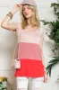 Celeste Full Size Color Block Short Sleeve Top sold by Charming Charlie