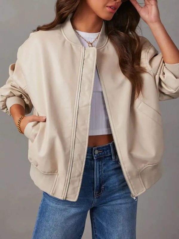 Zip Up Long Sleeve Jacket sold by Charming Charlie