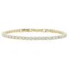 18K Gold Plated Small Cubic Zirconia Crystal Tennis Bracelet Bracelet, 7" Around sold by Charming Charlie