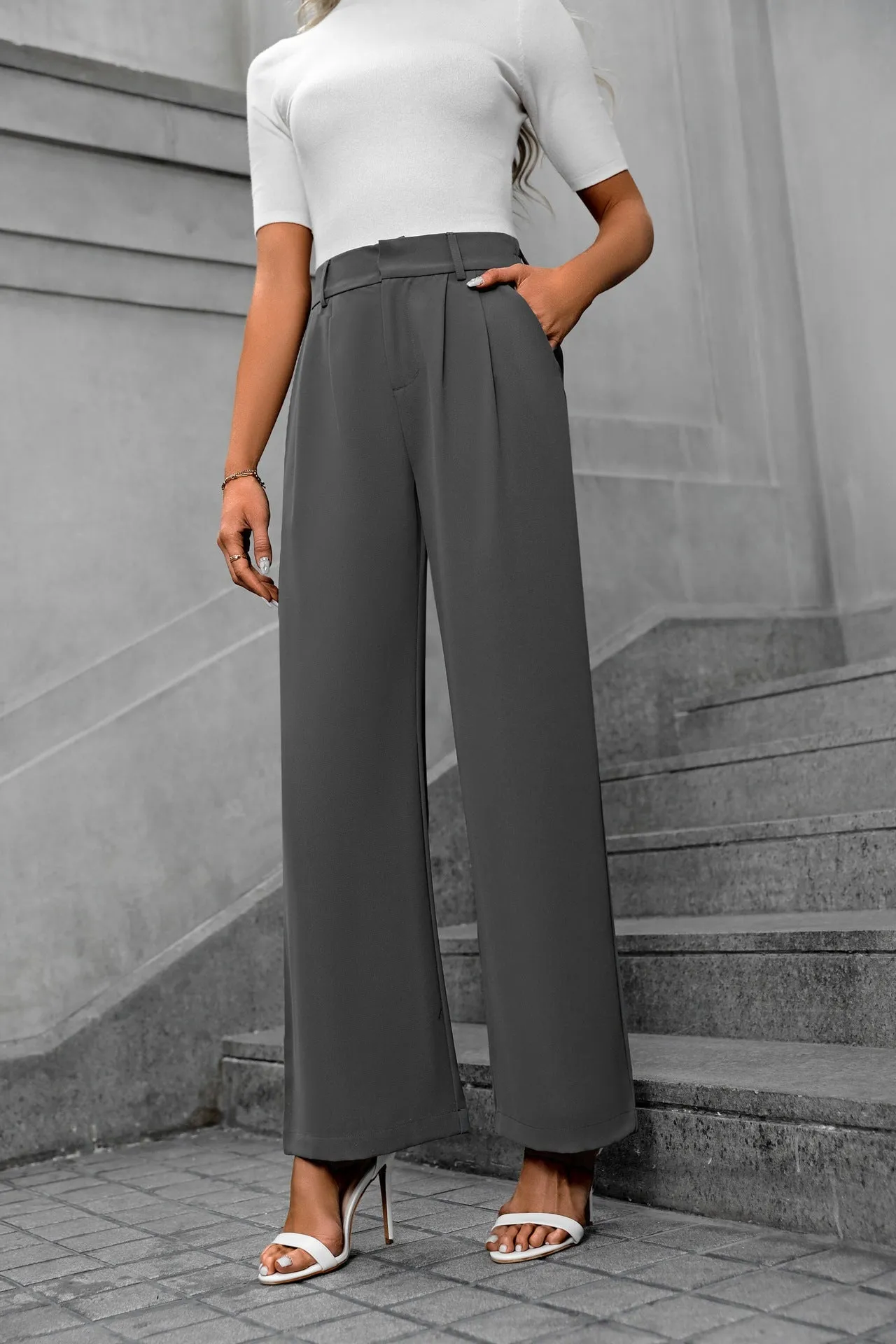 Pocketed High Waist Pants sold by Charming Charlie product image thumbnail 3