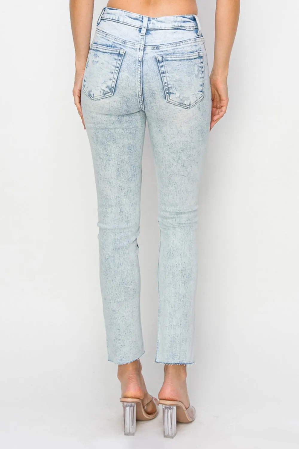 Risen Full Size High Rise Distressed Skinny Jeans sold by Charming Charlie product image thumbnail 2