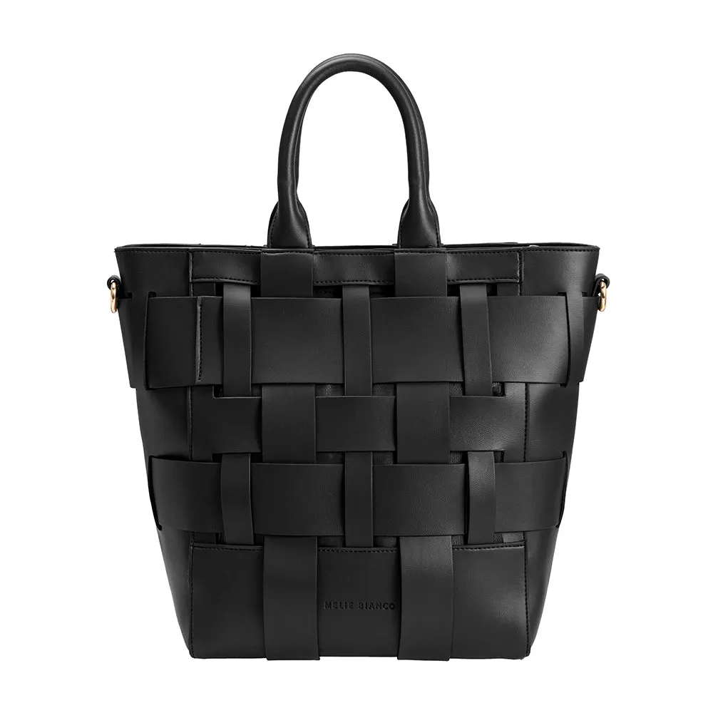 Mya Black Large Recycled Vegan Tote Bag sold by Charming Charlie product image thumbnail 3