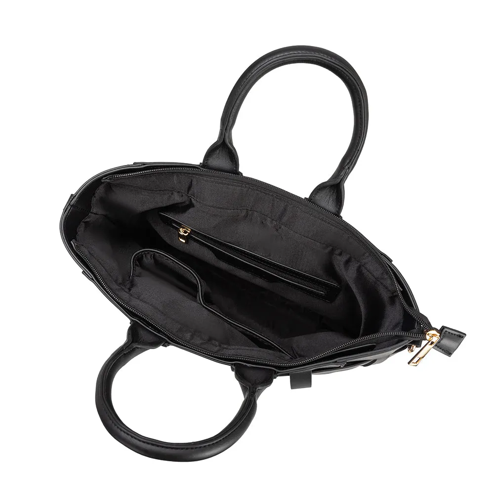 Mya Black Large Recycled Vegan Tote Bag sold by Charming Charlie product image thumbnail 4