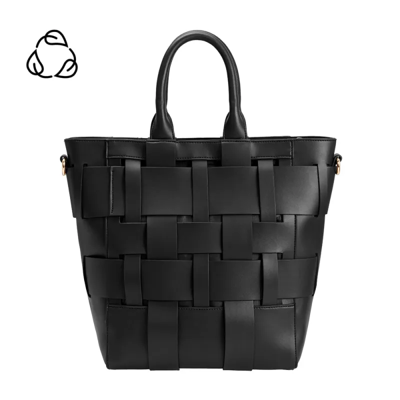 Mya Black Large Recycled Vegan Tote Bag sold by Charming Charlie