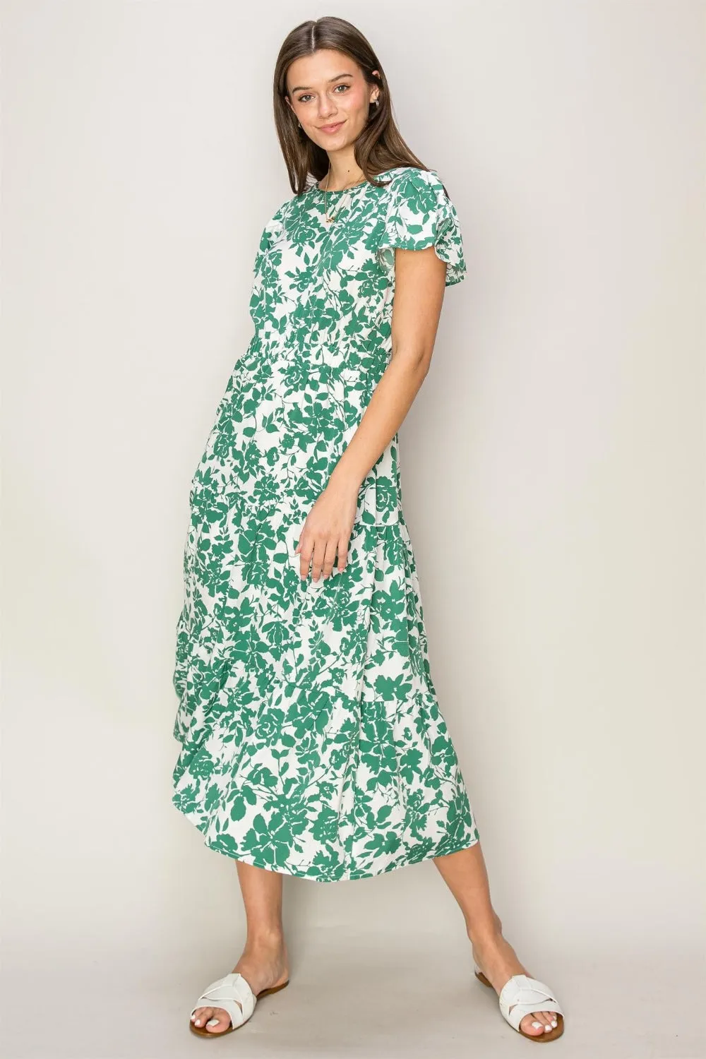 HYFVE Floral Cutout Midi Dress sold by Charming Charlie