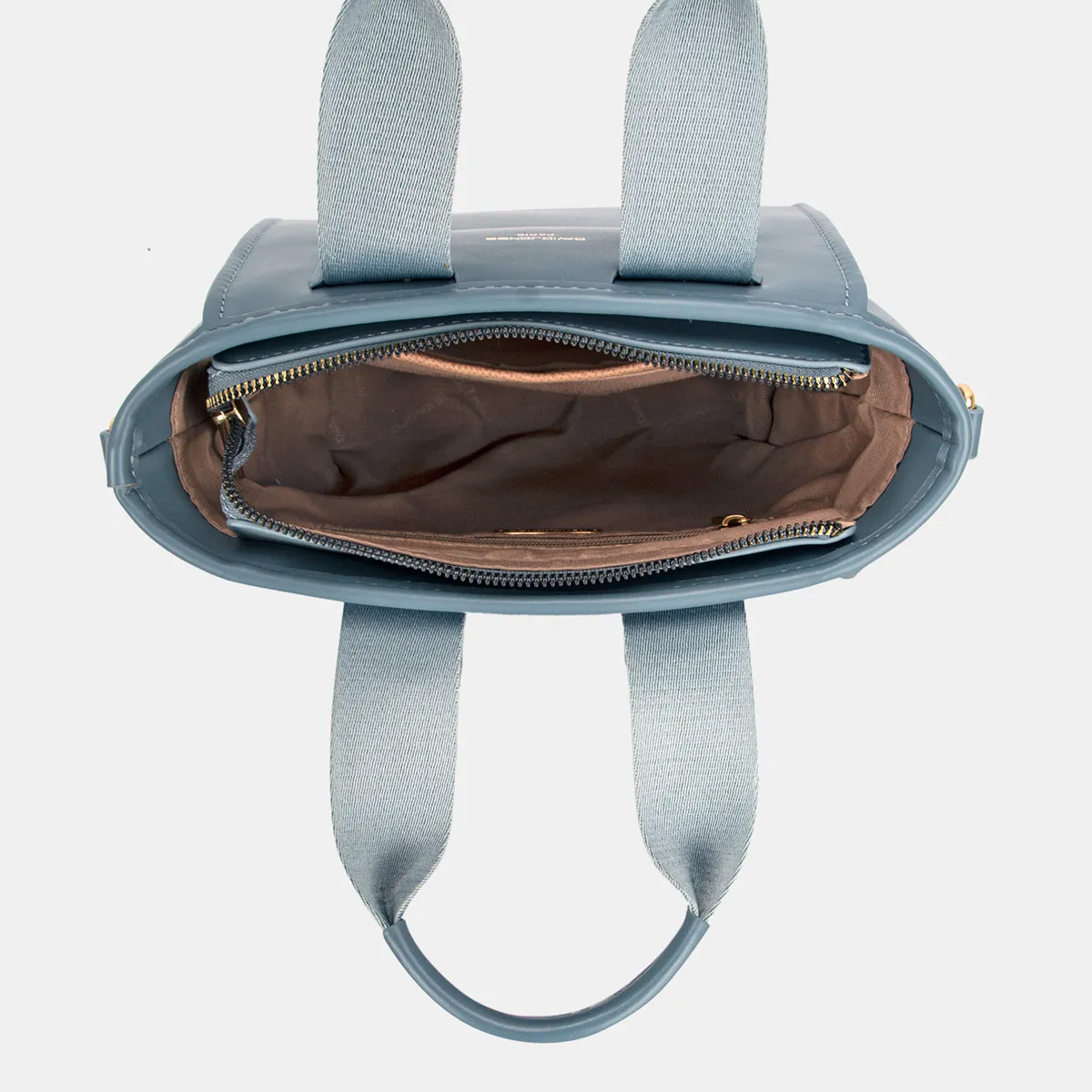 David Jones Small Handbag with Embossed Pattern Handles sold by Charming Charlie product image thumbnail 5