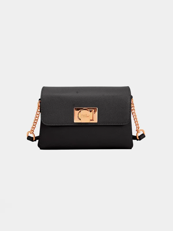 David Jones PU Leather Crossbody Bag sold by Charming Charlie