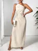 Slit One Shoulder Sleeveless Maxi Dress sold by Charming Charlie