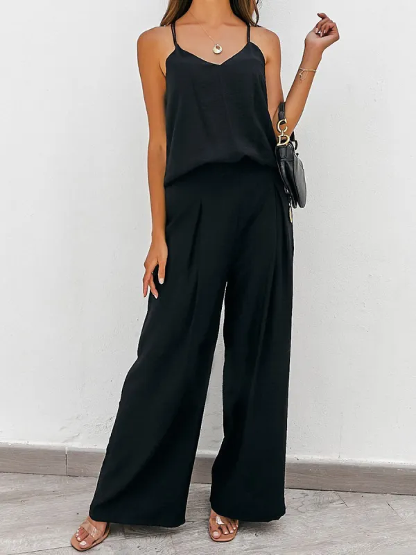 Spaghetti Strap Cami and Wide Leg Pants Set sold by Charming Charlie