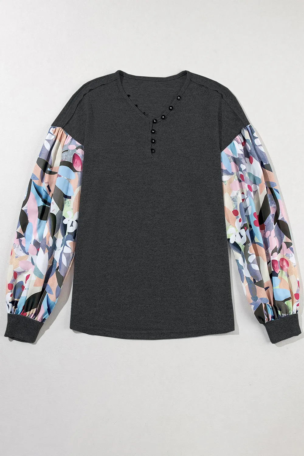 Printed V-Neck Long Sleeve Blouse sold by Charming Charlie product image thumbnail 4