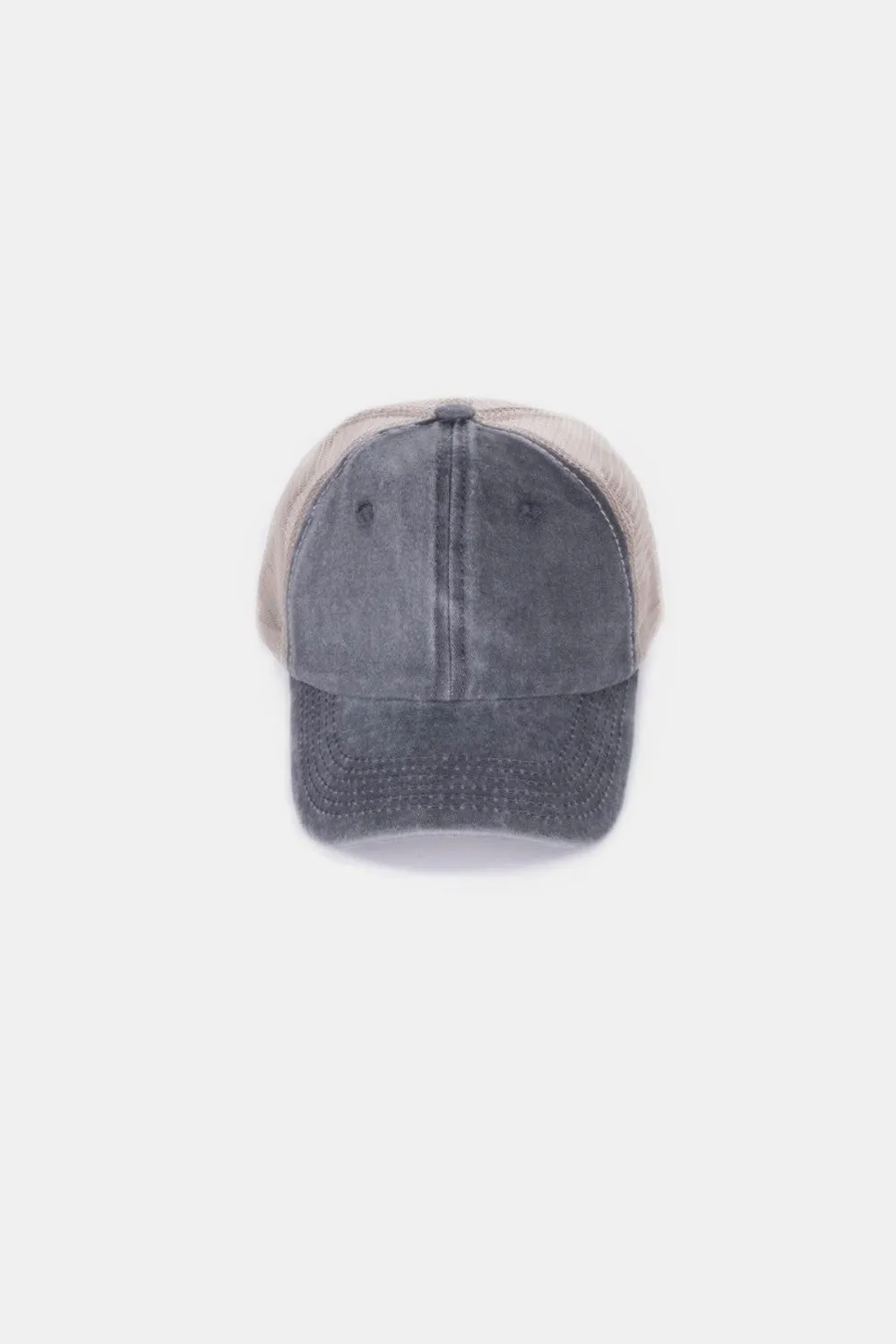 Zenana Washed Adjustable Mesh Cap sold by Charming Charlie product image thumbnail 5