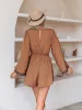 V-Neck Long Sleeve Romper sold by Charming Charlie