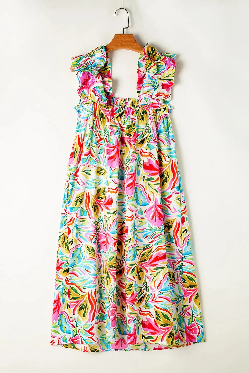 Ruffled Printed Sleeveless Dress sold by Charming Charlie product image thumbnail 4