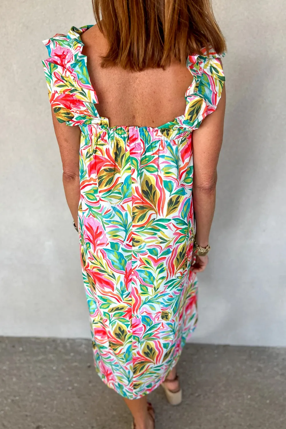 Ruffled Printed Sleeveless Dress sold by Charming Charlie product image thumbnail 2