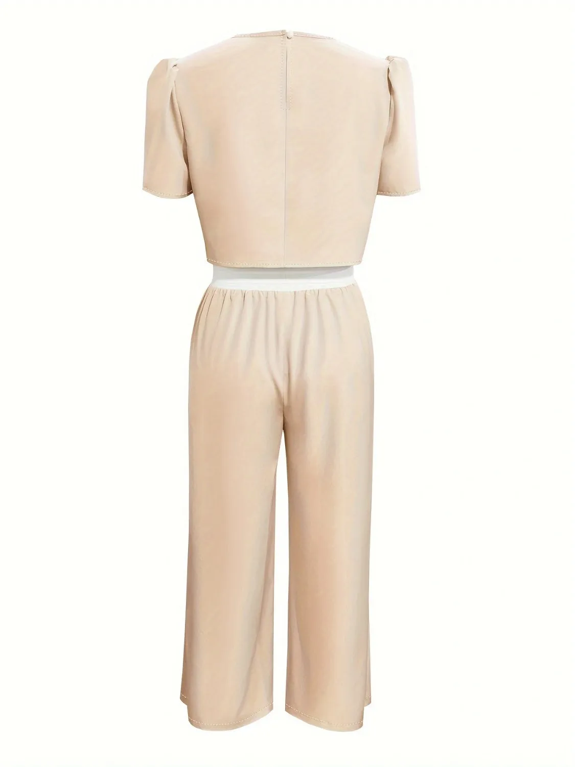 Round Neck Short Sleeve Top and Tied Pants Set sold by Charming Charlie product image thumbnail 2
