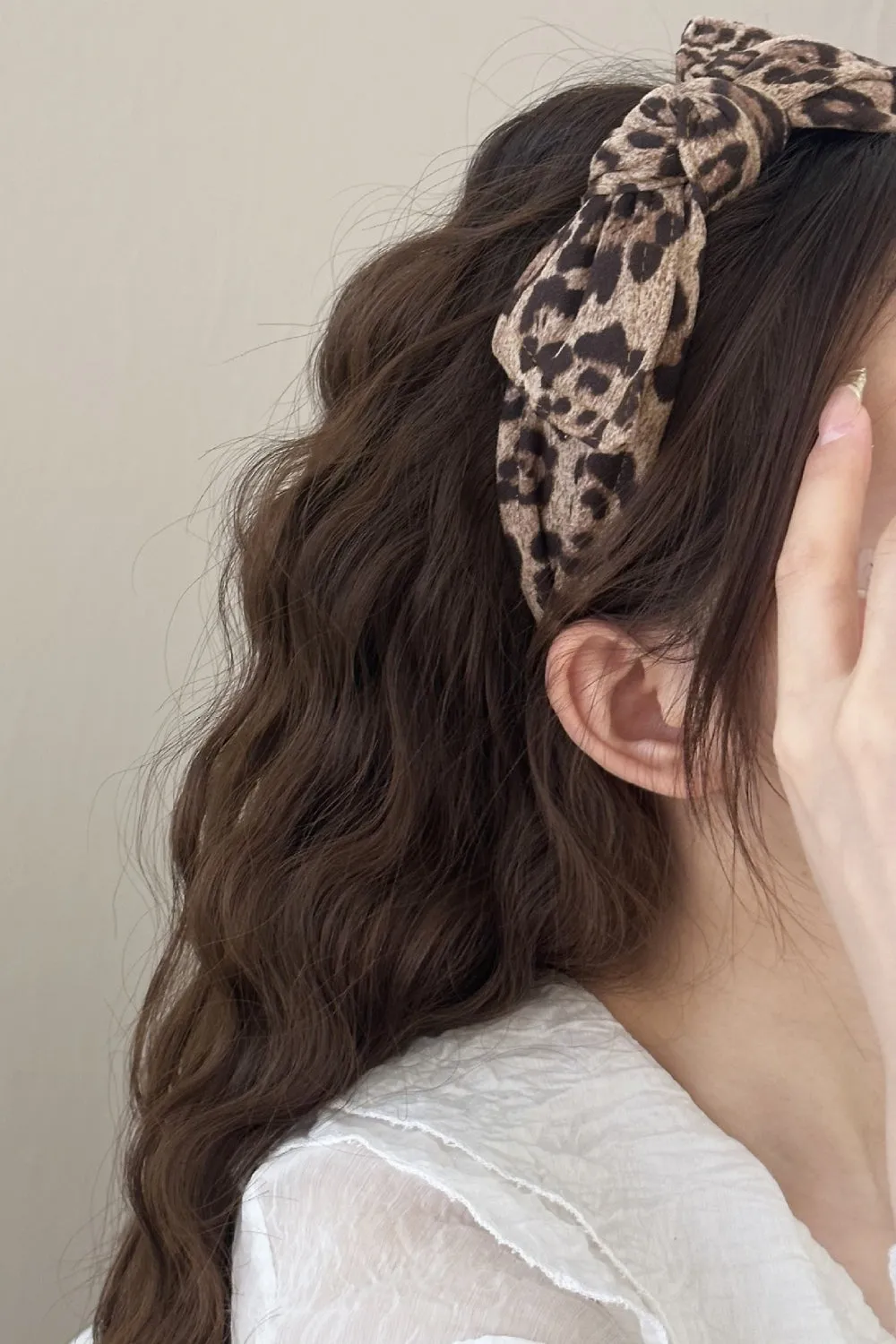 Leopard Polyester Wide Headband sold by Charming Charlie product image thumbnail 4